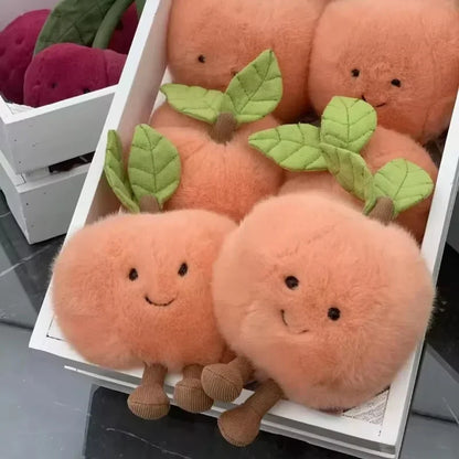Various fruit interactive plush toy for cats