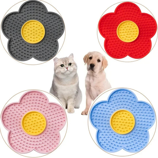 Sunflower Shaped Dog and Cat Licking Pads