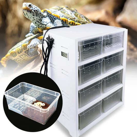 8PCS Clear Breeding Boxes for reptiles&spiders