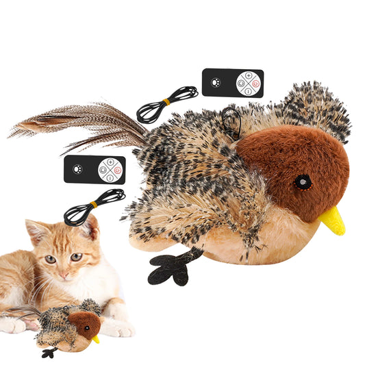 Remote Control Simulated Plush Chirping Cat Toy