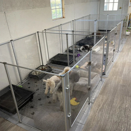 1Pc Large Acrylic Play And Whelping Pen For Dogs
