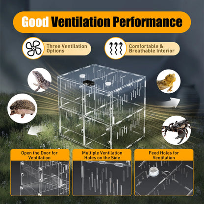 Acrylic Pet Reptile Cage Breeding Box
