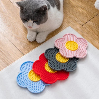 Sunflower Shaped Dog and Cat Licking Pads