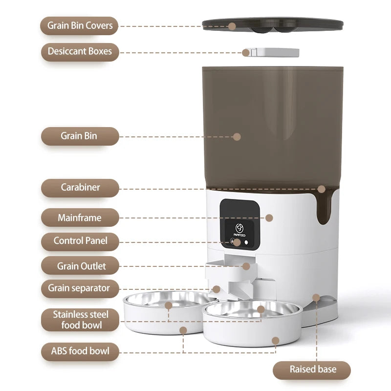 Automatic pet food dispenser with Wifi connect