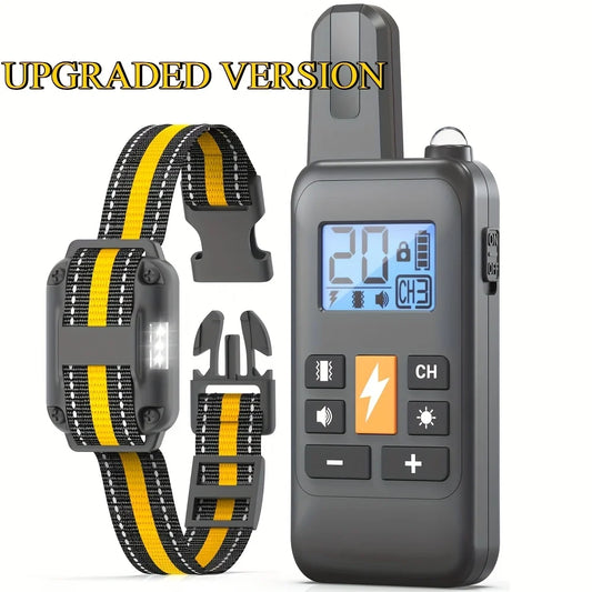 Rechargeable training collar with shock vibration