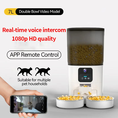 Automatic pet food dispenser with Wifi connect