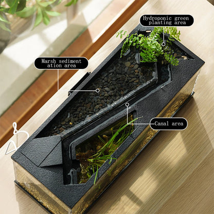 Aquarium Tank With Build-in Light, Water Pump,
