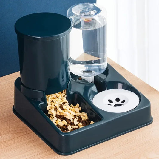 Automatic pet food and Water Dispenser Set,