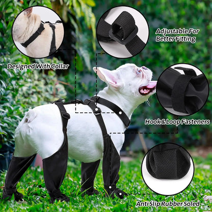 Outdoor Walking Dog Boot Leggings for Small Medium Large Dogs