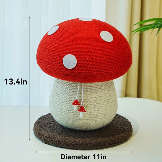 Mushroom Cat Scratcher Post,