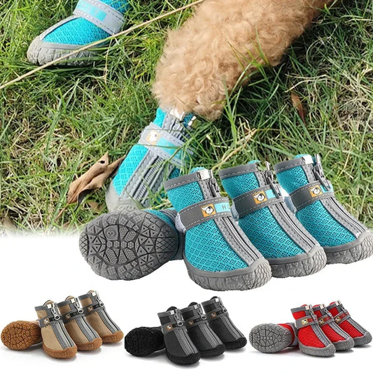 Non-slip Dog Shoes with Thick Plush Protection
