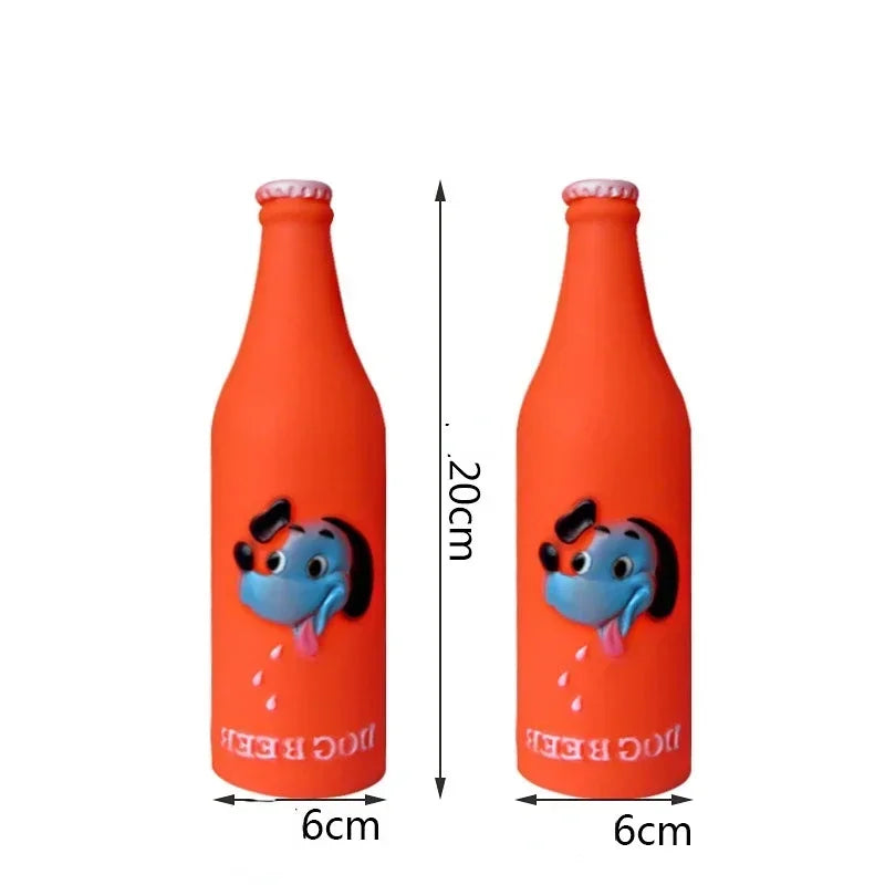 Silicone Beer Bottle Dog Chew Toys