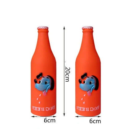 Silicone Beer Bottle Dog Chew Toys