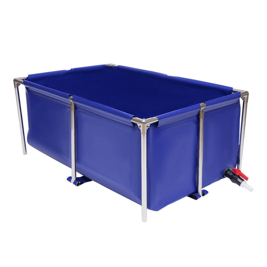 Canvas Blue  Above Ground Portable Koi Breeding Pond,