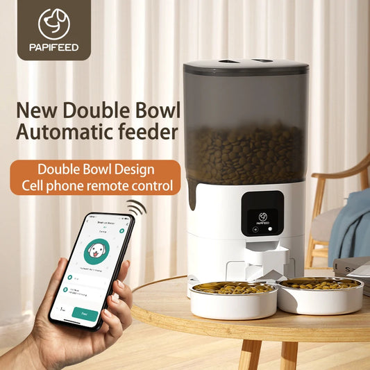 Automatic pet food dispenser with Wifi connect