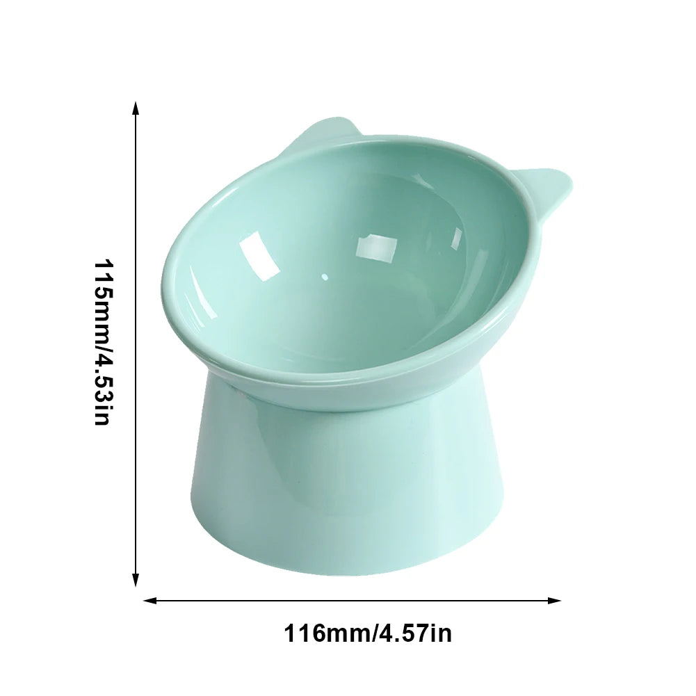 Tilted Elevated Cat And Dog Bowl