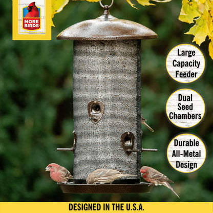 Screen Bird Feeder,10 lb Capacity, Brown