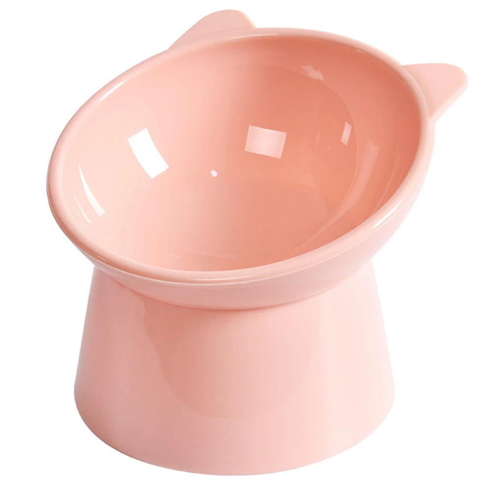 Tilted Elevated Cat And Dog Bowl