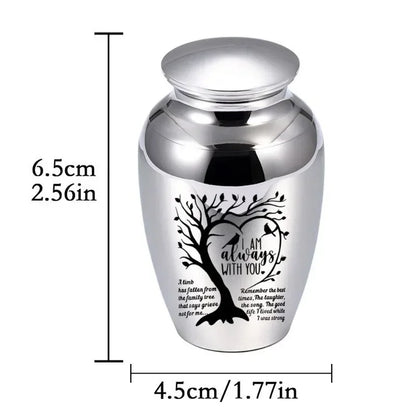 Family pet Life tree cremation jar