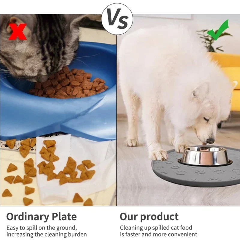 Coffee/pink/gray/black silicone pet meal and licking pad