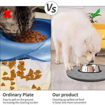 Coffee/pink/gray/black silicone pet meal and licking pad