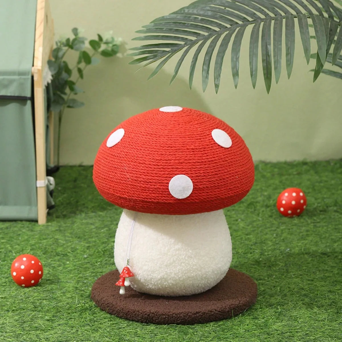 Mushroom Cat Scratcher Post,