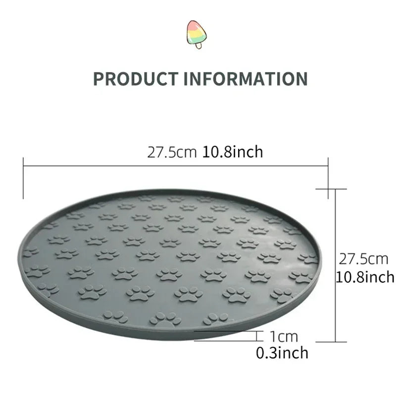Coffee/pink/gray/black silicone pet meal and licking pad