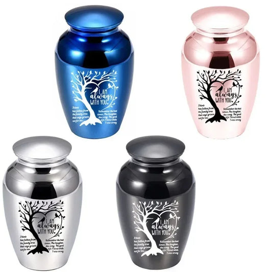 Family pet Life tree cremation jar