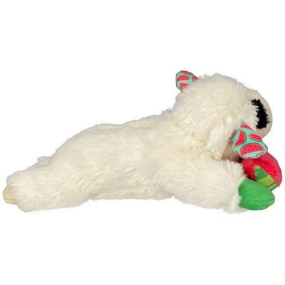 Lamb Chop Skweaky Plush Dog Toy with Watermelon