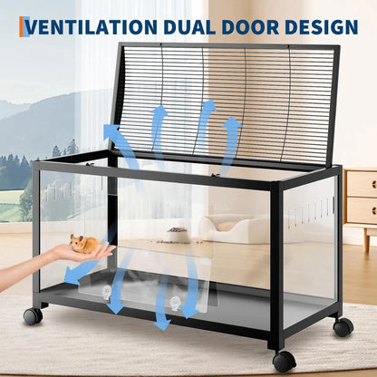 Hamster/Rodent Cage with Wheels,