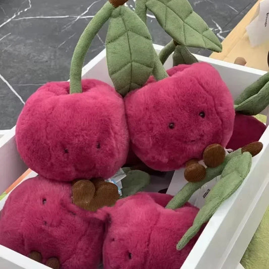 Various fruit interactive plush toy for cats