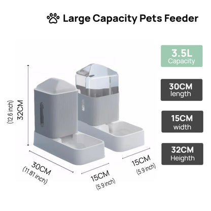 Large Capacity Automatic pet Feeder And Water Dispenser